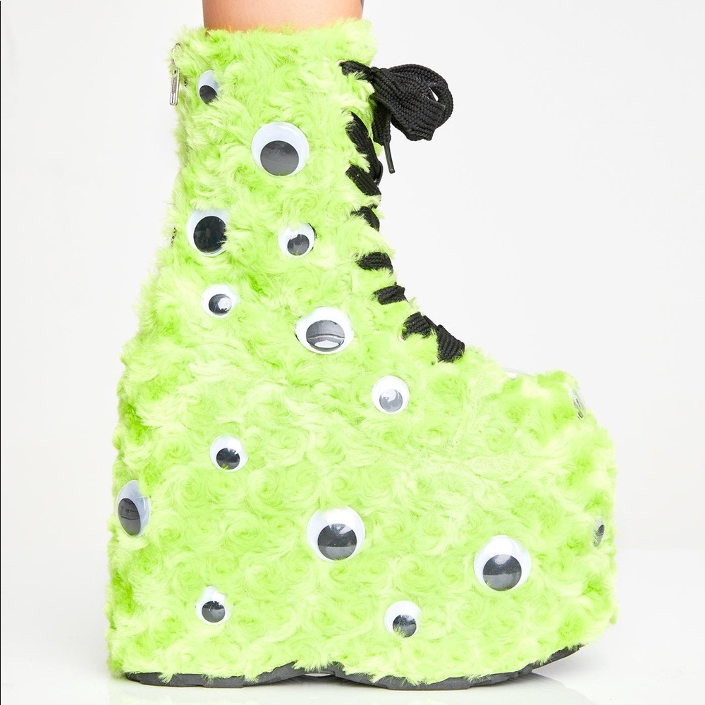 Demonia I C U UV Platform Boots Size 9